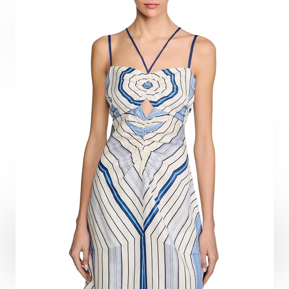 NWT Sandro Spiral Motif Dress w/ broken zipper - Picture 3 of 12